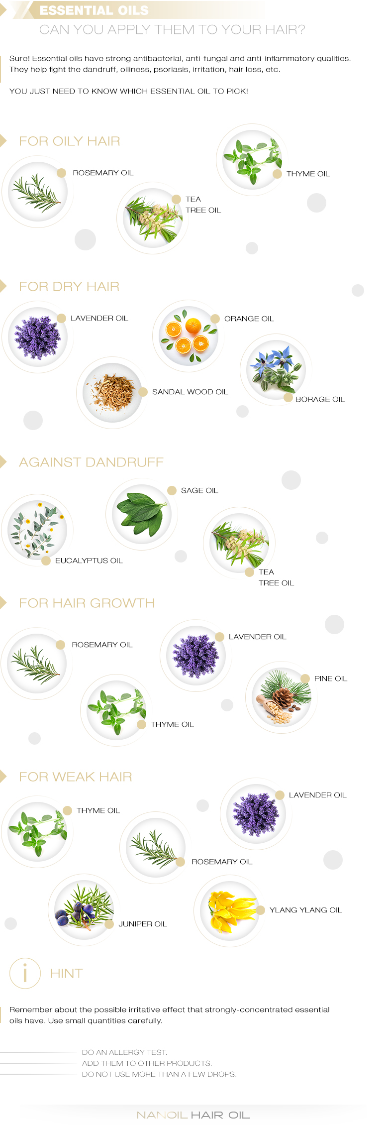 Essential oils - can you apply them to hair